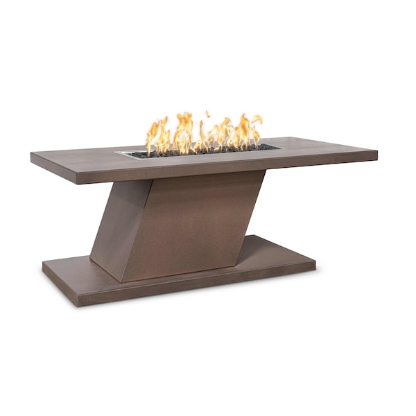 The Outdoor Plus 60 Rectangular Imperial Fire Table - Powder Coated Metal - Java - Match Lit - Natural Gas OPT-IMPC6024-JAV-NG - main